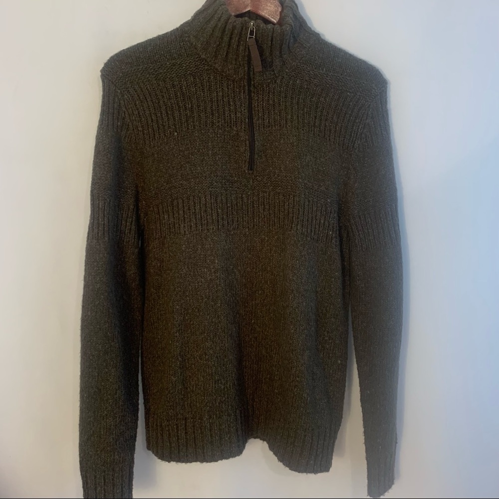 Royal Robbins Sweater 1/4 Zip Woman L Large Pullover Long Sleeve Brown Soft